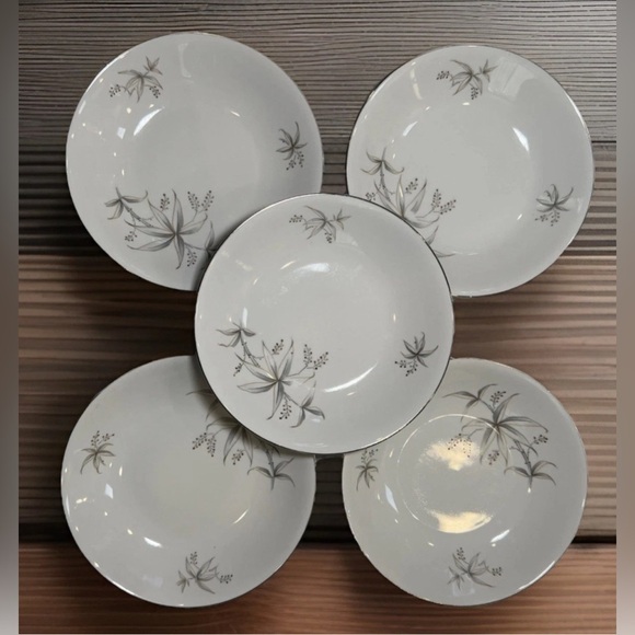 HUTSCHENRUTHER ARZBERG BAVARIA GERMANY FERNDALE Lot Of 5 Salad Plates 7.5" - Picture 1 of 5